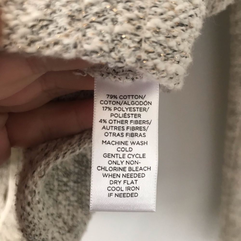 LOFT Lou & Grey Tan Shimmer Jacket Size Small - Picture 8 of 8